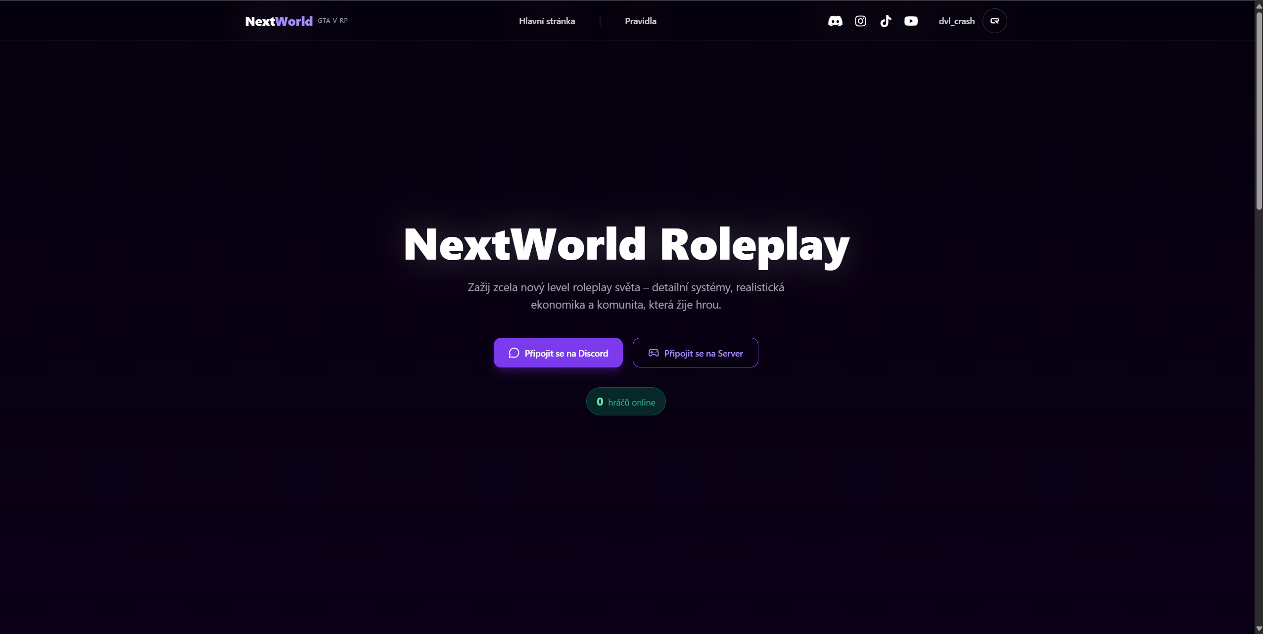 NextWorld RP Web & Admin Panel